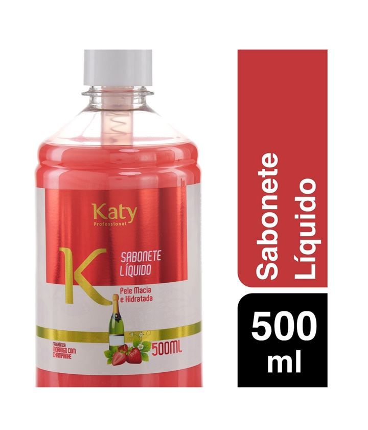 Sabonete Líquido Katy 500 ml - Morango com Champanhe