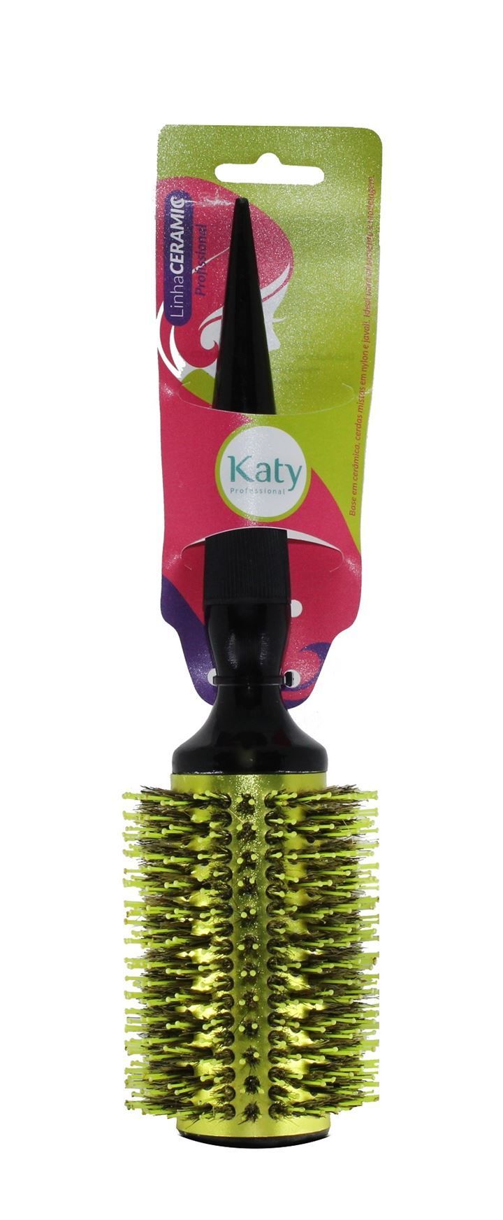 Escova Ceramic Katy Profissional - Verde 44mm