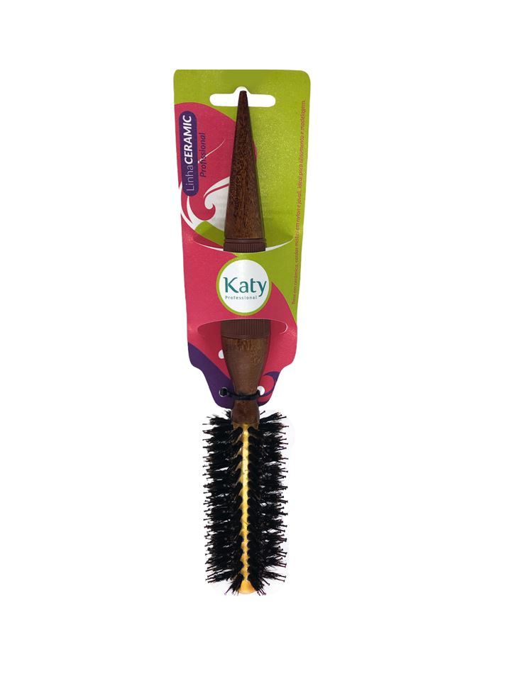 Escova Ceramic Katy Profissional - Marrom 15mm