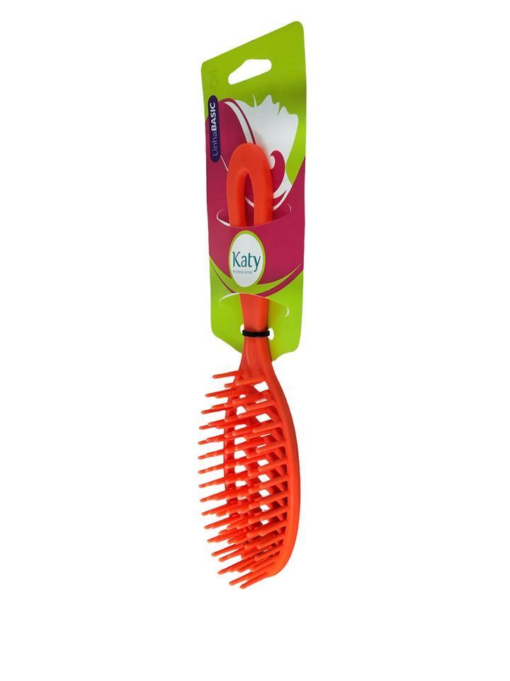 Escova New Flex Oval Katy - Laranja