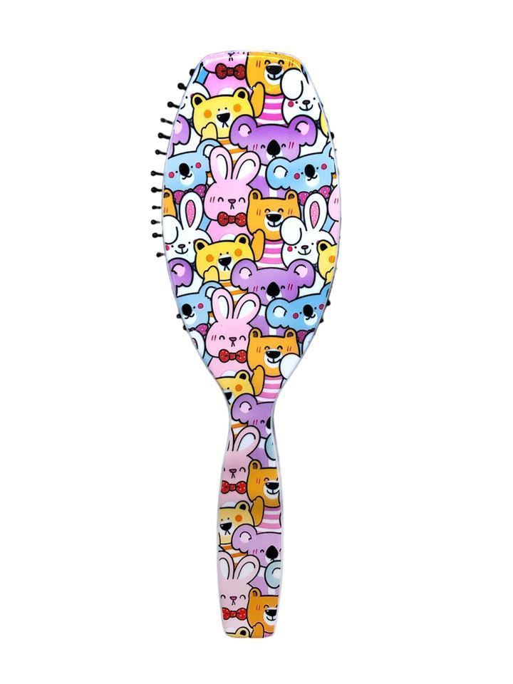 Escova Colors Oval Katy - Branco Pelúcia