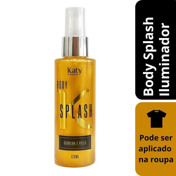Body Splash Katy 120 ml - Baunilha e Avelã