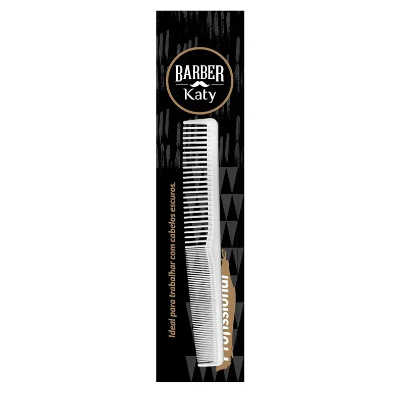 Pente Barber Corte Katy - Branco