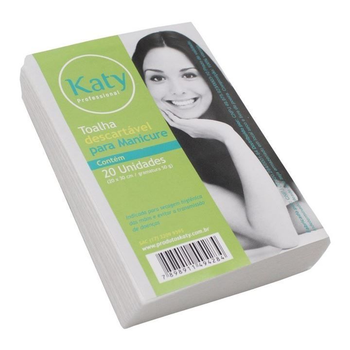 Toalha Descartável Para Manicure Katy - 20 unidades