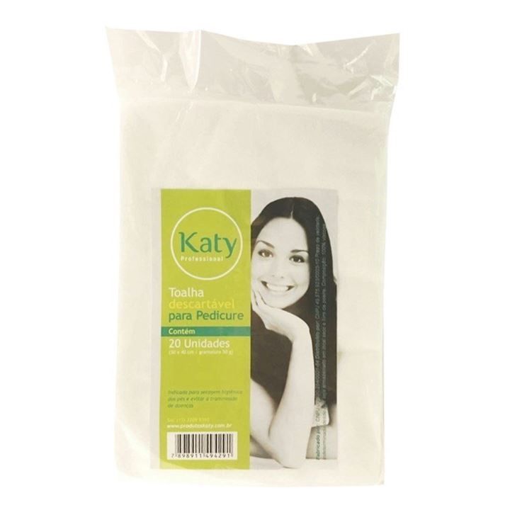 Toalha Descartável Para Pedicure Katy - 20 unidades