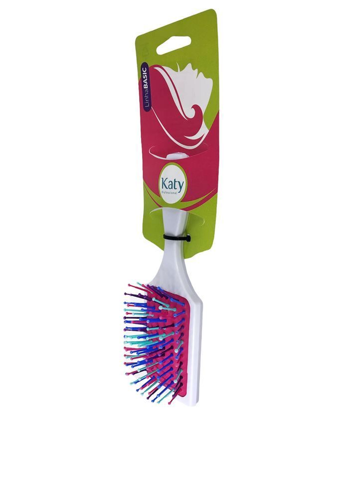 Escova Basic Candy Katy - Quadrada Branca