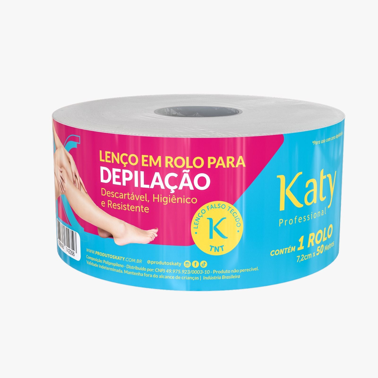 Lenço Polipropileno para Depilação Katy - Rolo 50 metros