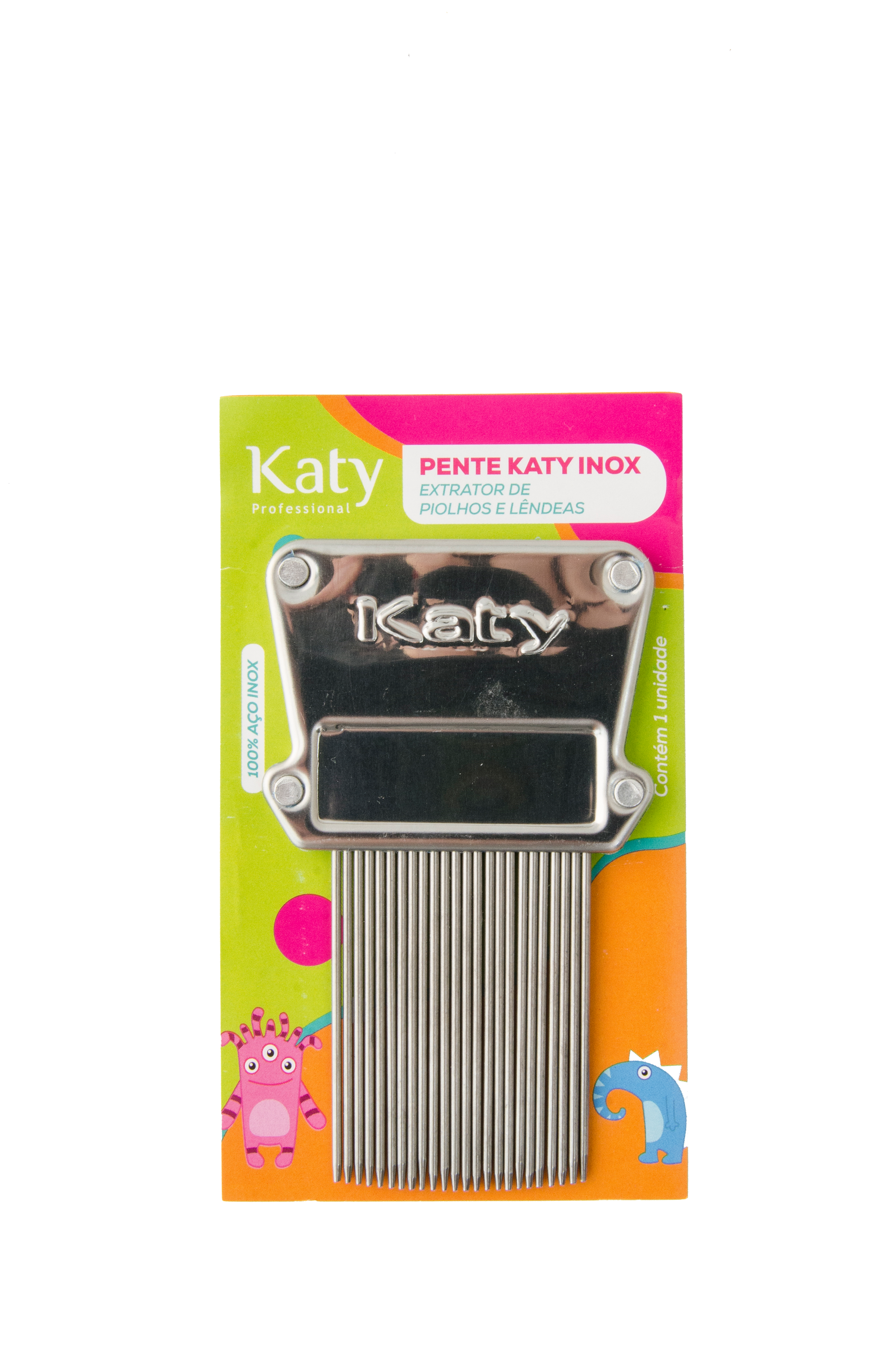 Pente de Piolho Katy - Inox