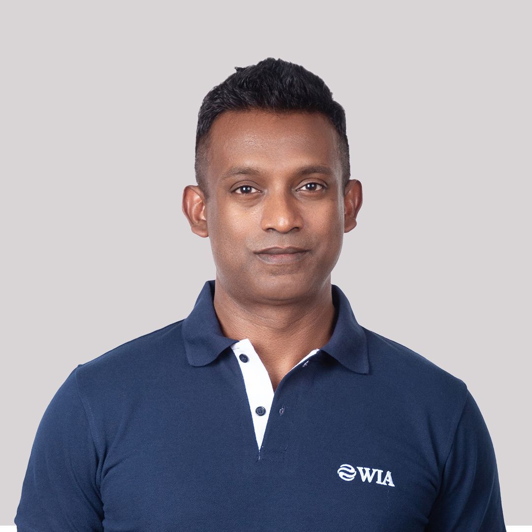 Portrait of Chamil Wijenayaka, Co-Founder and CEO of WIA Systems