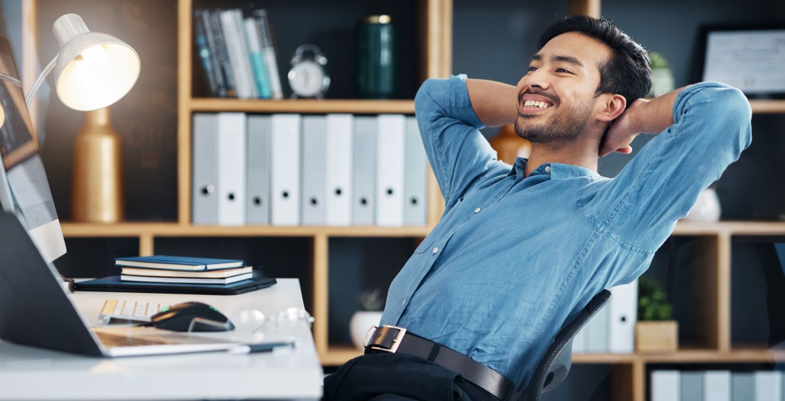 A Person feeling happy after successful IFS Upgrade