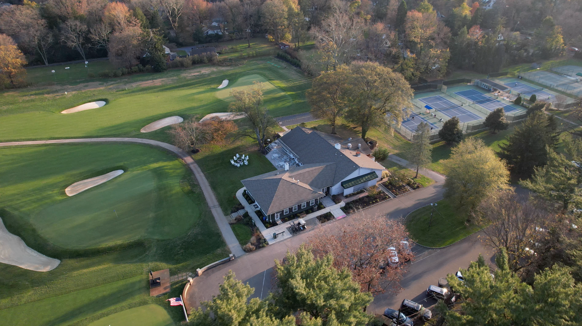Aerial photo of Moorestown Field Club