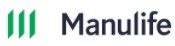 The manulife logo is green and black on a white background.