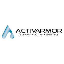 Activarmor logo with blue droplet icon and tagline “Support • Active • Lifestyle”