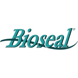 Bioseal logo in teal italic script with a flowing underline on a white background