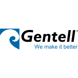 Gentell logo with blue swirl icon and tagline “We make it better”