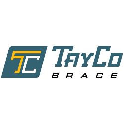 TryCo Brace logo with teal, yellow, and white stylized TC letters and black text