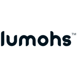 Lumohs logo in dark navy text on a white background with a small trademark symbol
