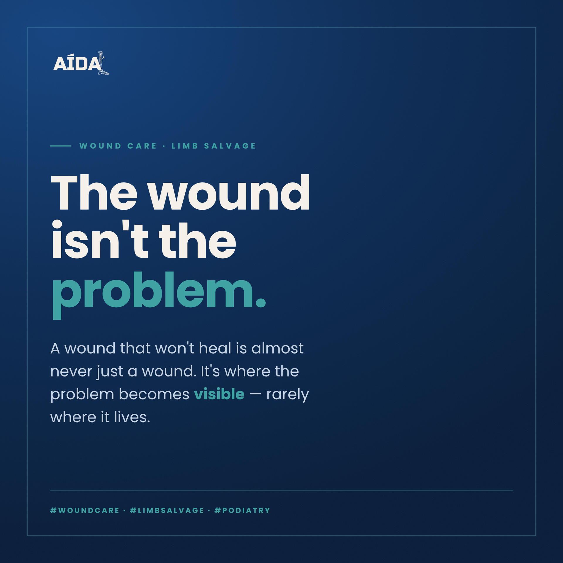 wound healing via addressing whole health