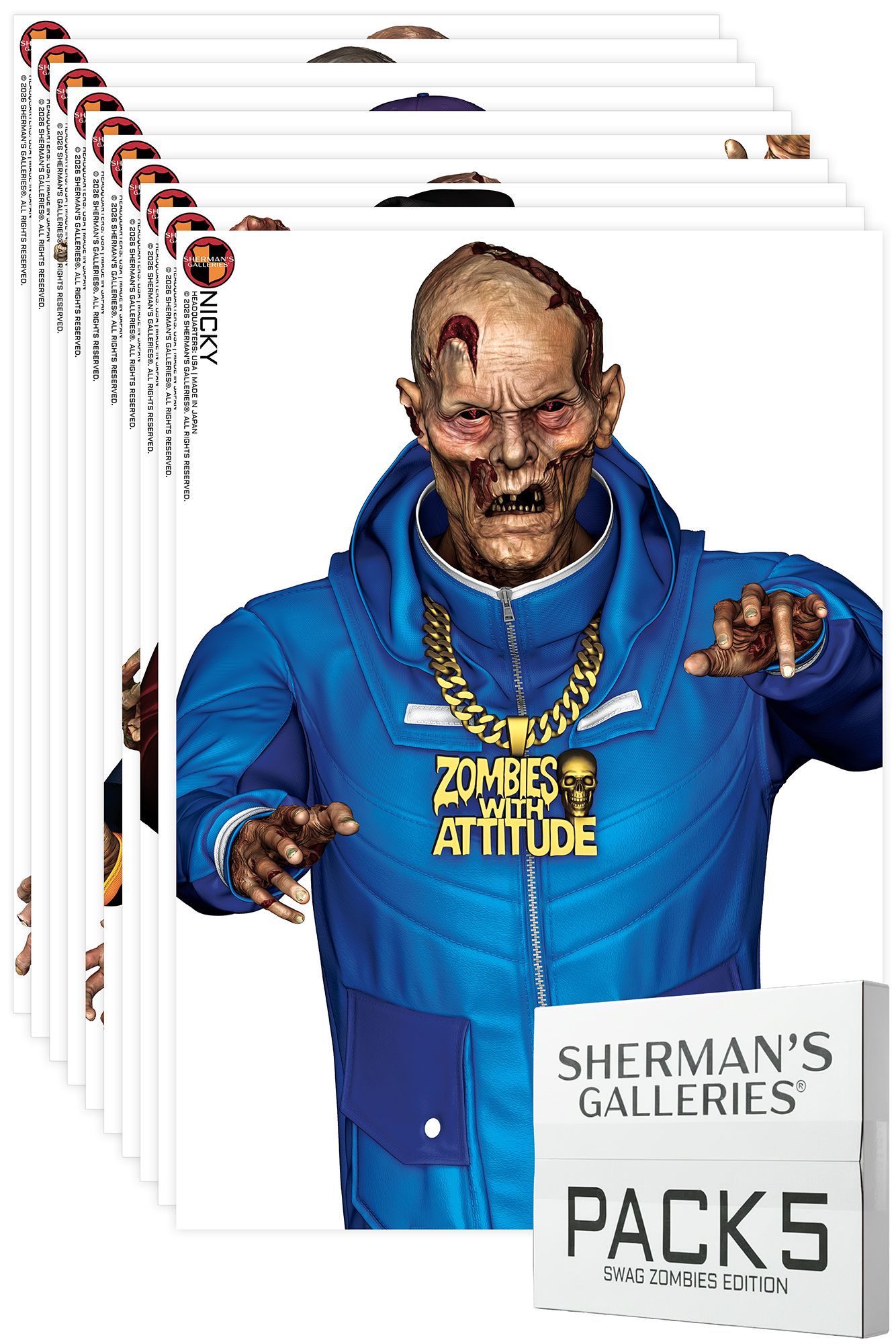SHERMAN'S GALLERIES® PACK 5: SWAG ZOMBIES EDITION (XL SERIES) - CASE OF 19 UNITS