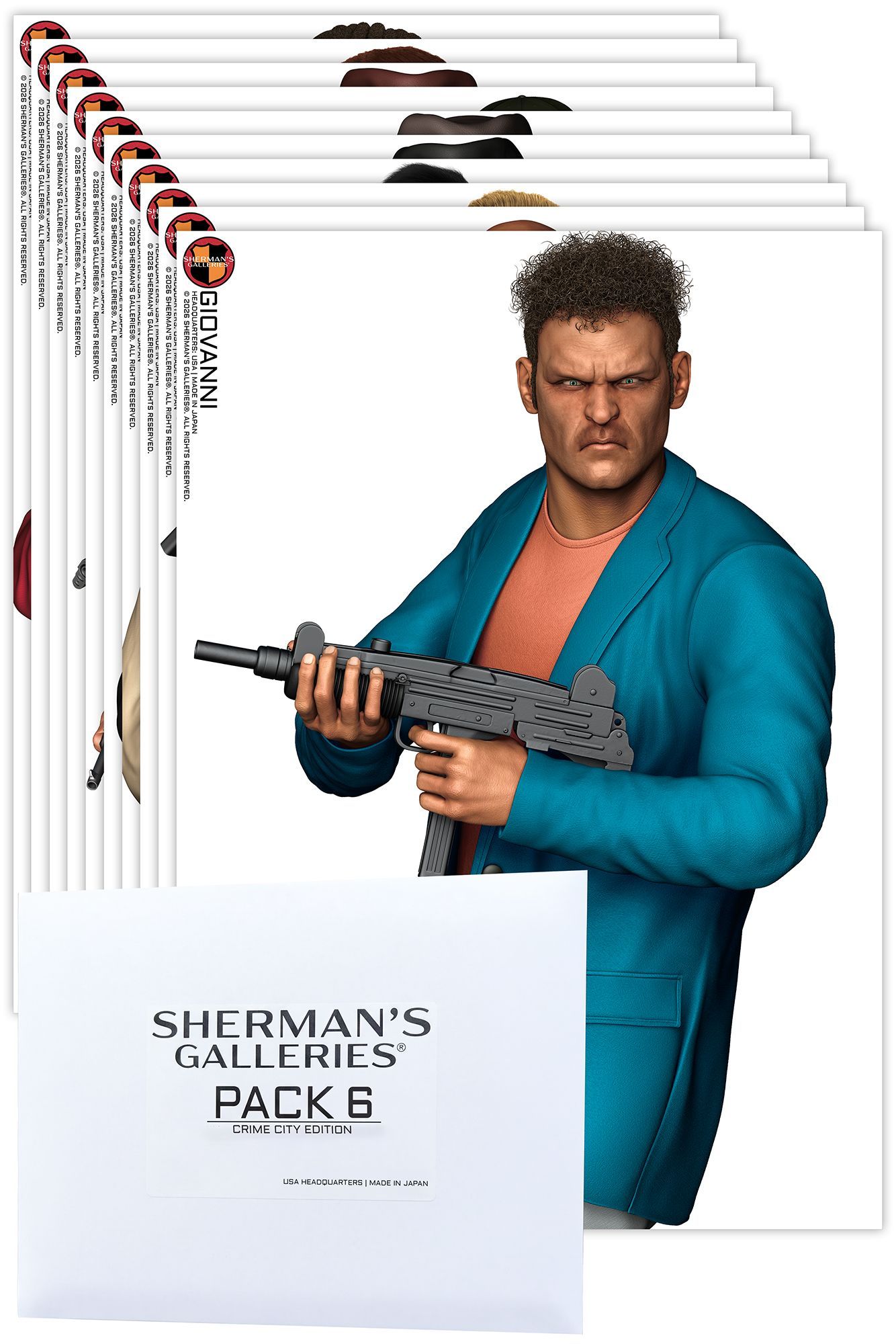 SHERMAN'S GALLERIES® PACK 6: CRIME CITY EDITION (L SERIES) - CASE OF 86 UNITS