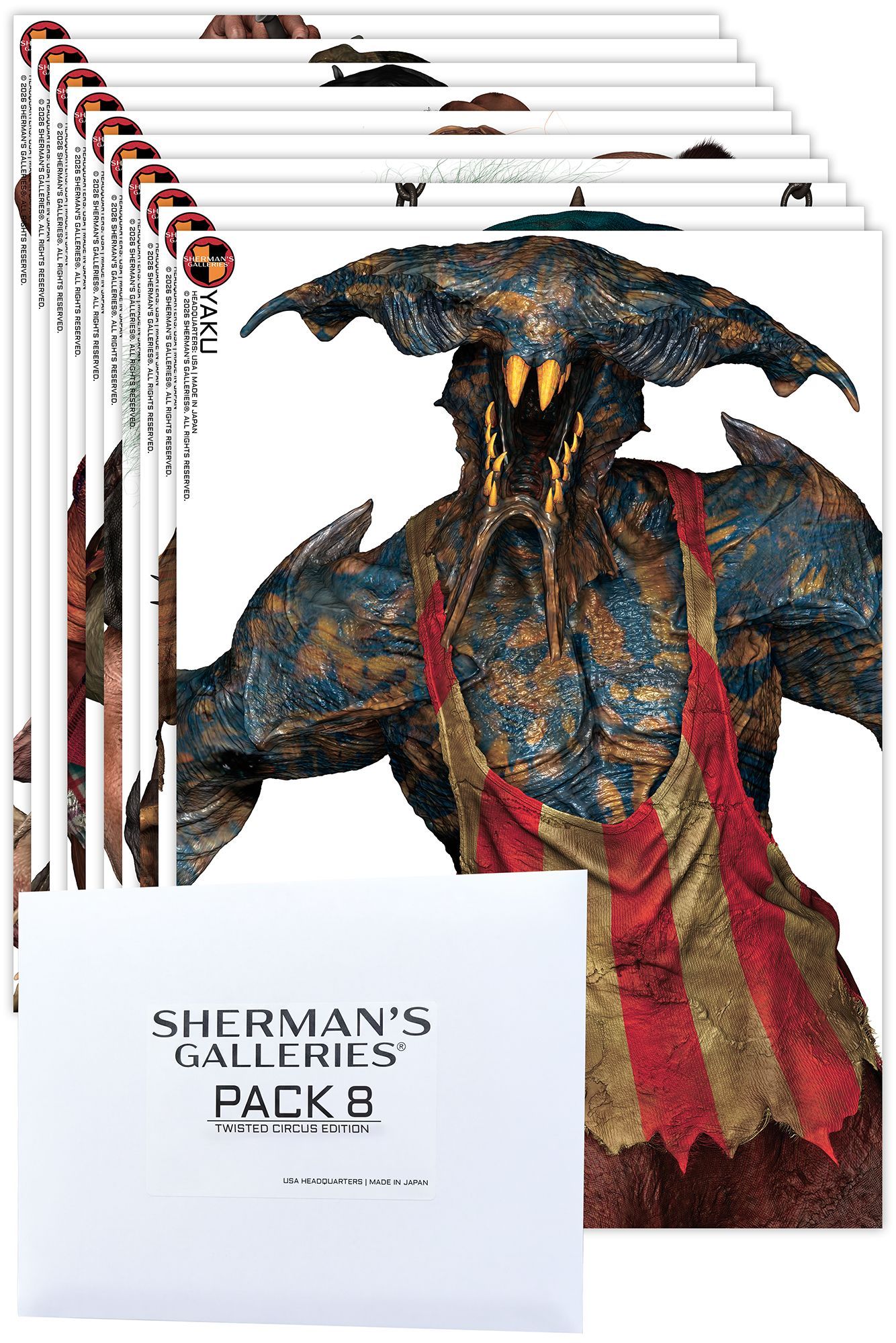 SHERMAN'S GALLERIES® PACK 8: TWISTED CIRCUS EDITION (L SERIES) - CASE OF 86 UNITS