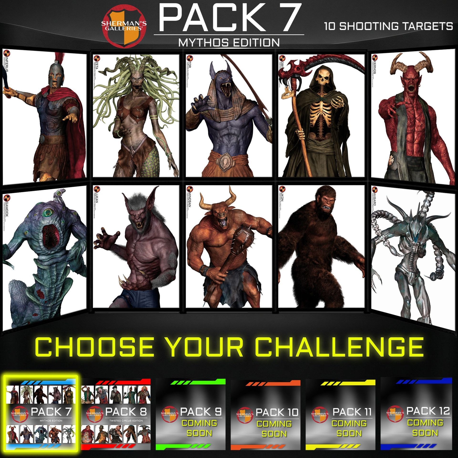 SHERMAN'S GALLERIES® PACK 7: MYTHOS EDITION (XL SERIES) - CASE OF 19 UNITS