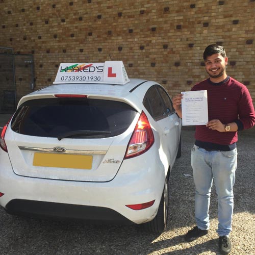 Young man elated to have received his driving licence