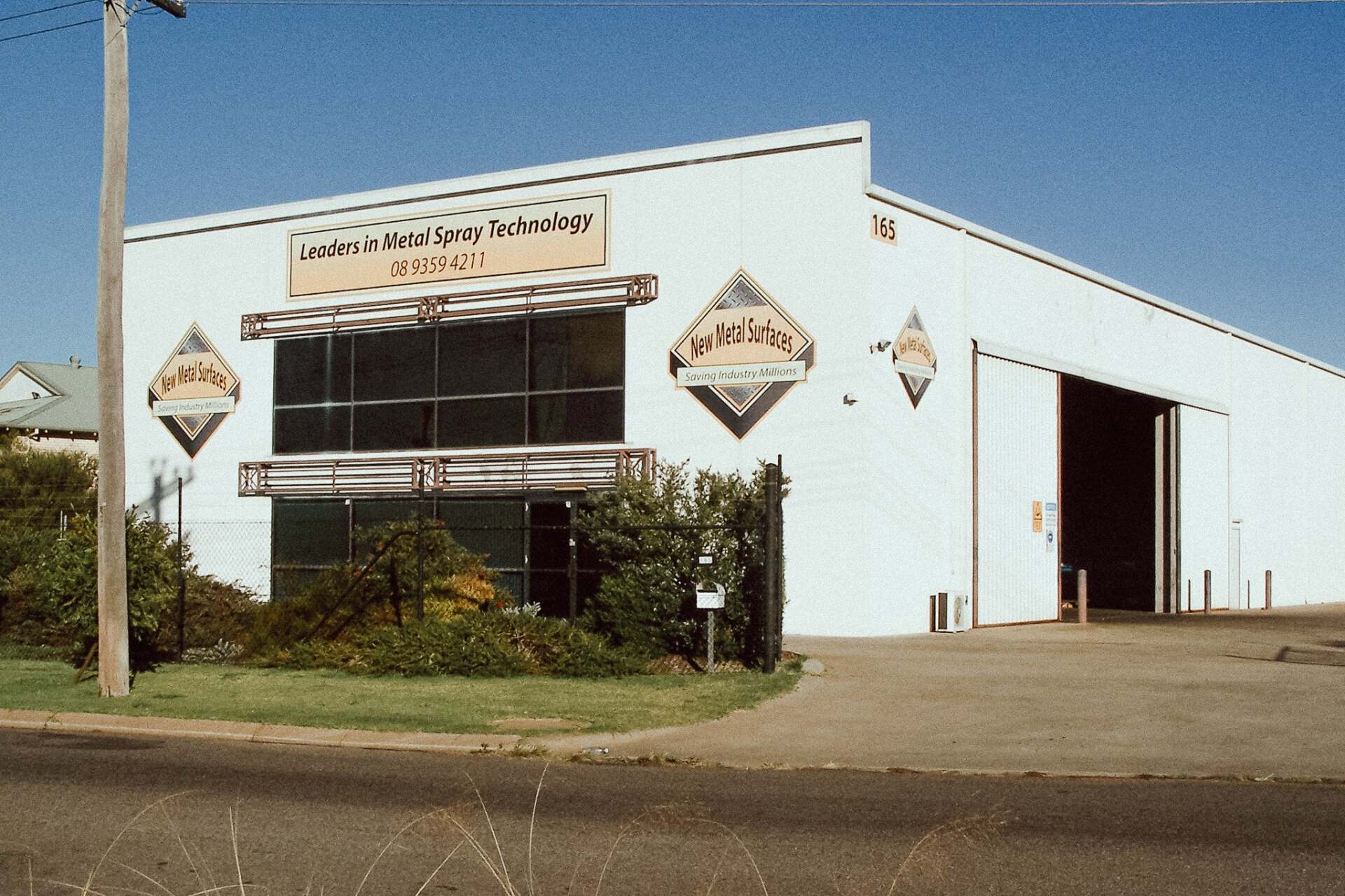 A picture of the New Metal Surfaces factory then.