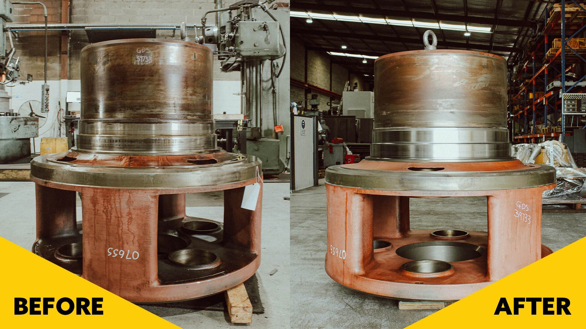 Thermal Spraying Before and After