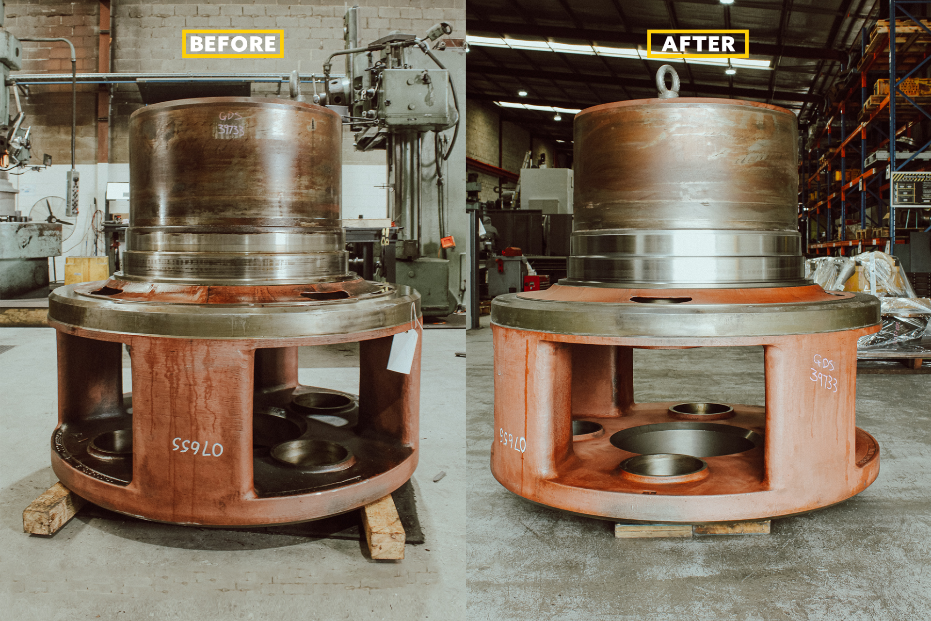 Thermal Spraying Before and After
