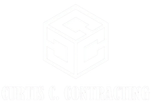 Faint cube logo above the text “Clements & Co. Contracting” on a white background