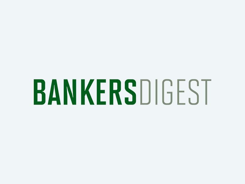 The logo for banker 's digest is green and white on a white background.