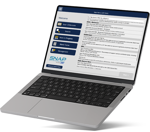 laptop with SNAP