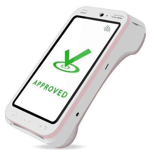 A phone that has the word approved on it