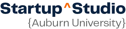 A logo for startup studio at auburn university