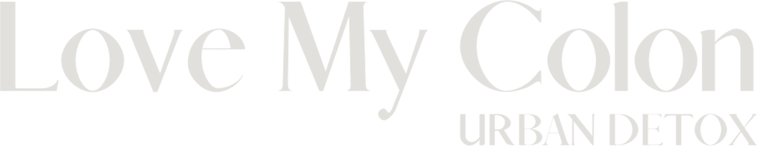 Love My Colon Hydro Therapy And Colanics The logo for love my colon is a white logo on a white background.