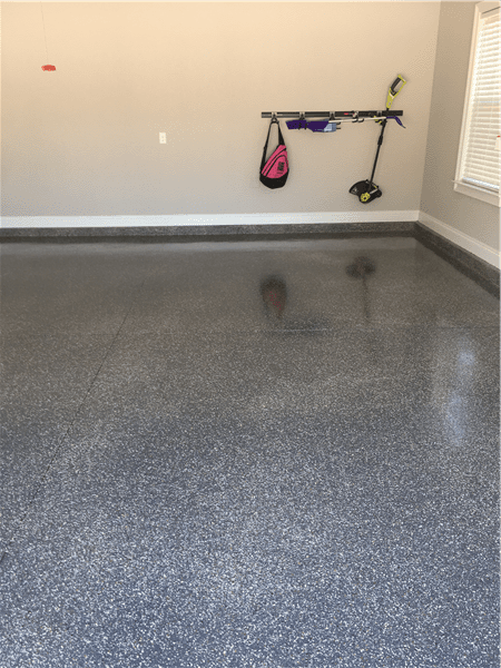 Vinyl chip flake applications.