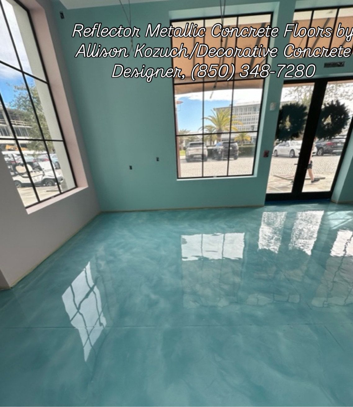 Metallic Reflector Enhancer Concrete Flooring Offered  With Epoxy and Polyaspartic Urethane.