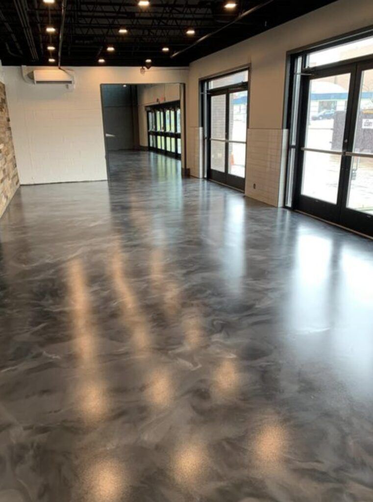 Metallic Reflector Enhancer Concrete Flooring Offered  With Epoxy and Polyaspartic Urethane.