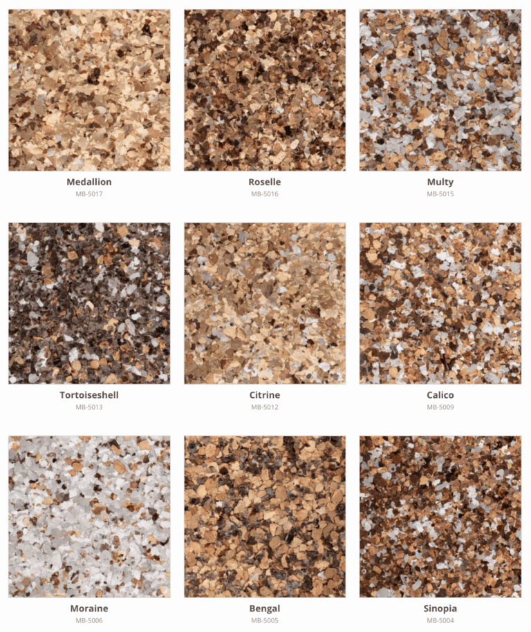 Natural Mica Color Charts
