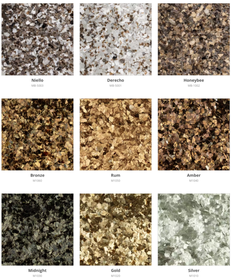 Natural Mica Color Charts