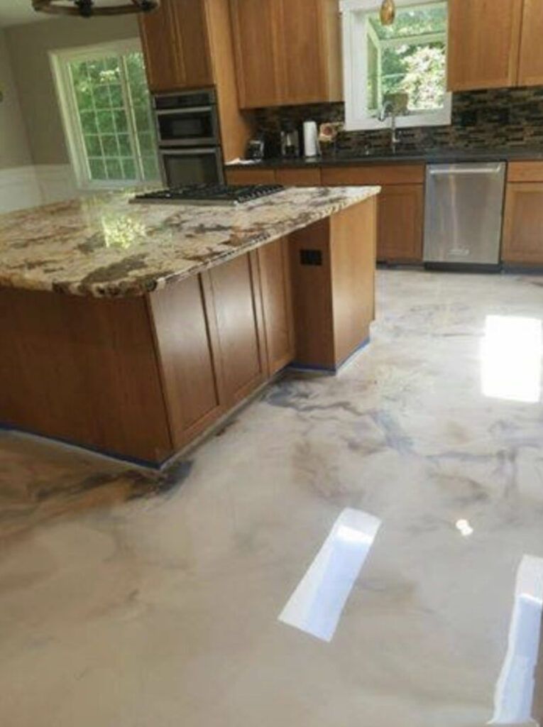 Metallic Reflector Enhancer Concrete Flooring Offered  With Epoxy and Polyaspartic Urethane.