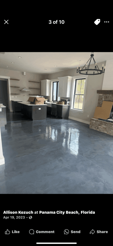 Metallic Reflector Enhancer Concrete Flooring Offered  With Epoxy and Polyaspartic Urethane.