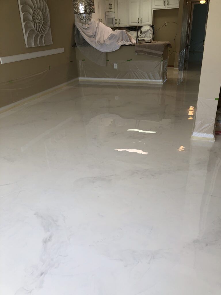 Metallic Reflector Enhancer Concrete Flooring Offered  With Epoxy and Polyaspartic Urethane.