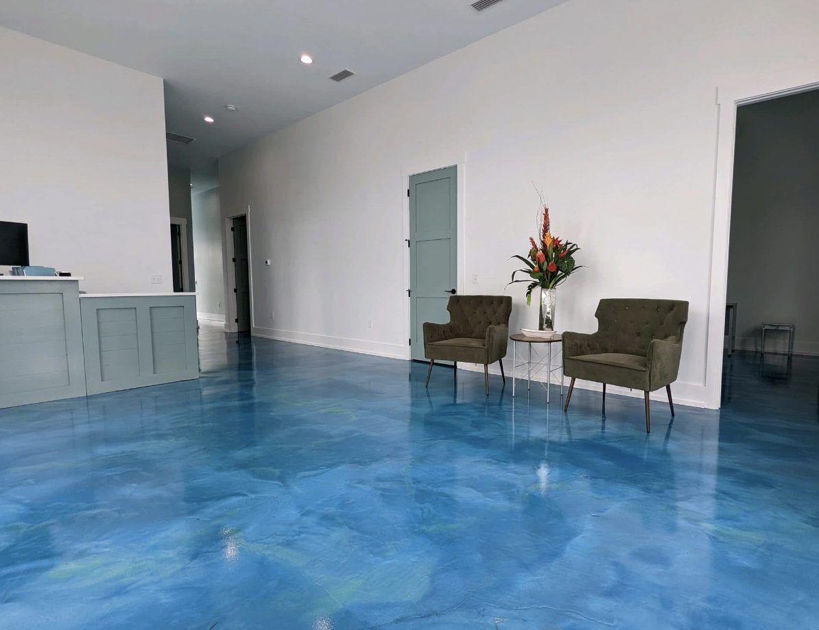 Metallic Reflector Enhancer Concrete Flooring Offered  With Epoxy and Polyaspartic Urethane.