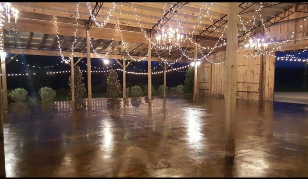 Acid stain concrete.