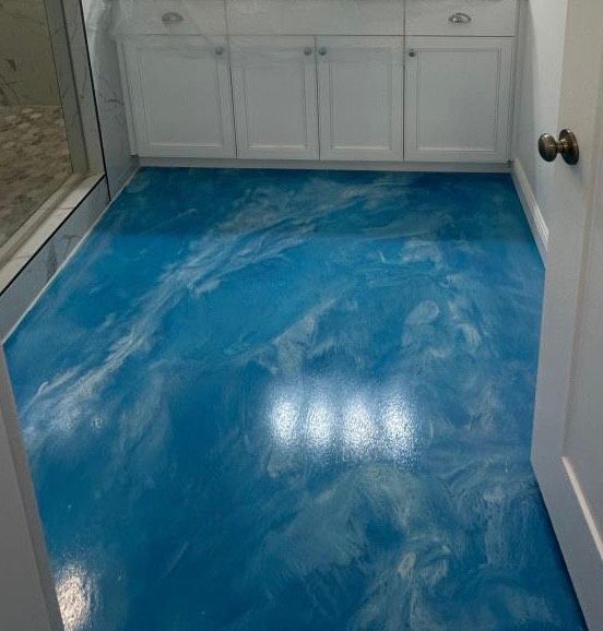 Metallic Reflector Enhancer Concrete Flooring Offered  With Epoxy and Polyaspartic Urethane.