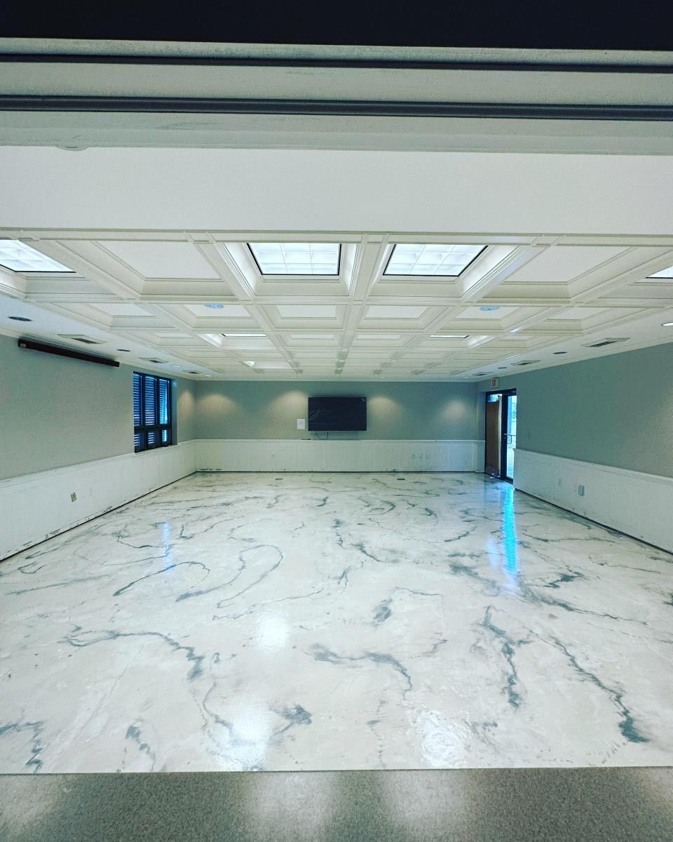 Metallic Reflector Enhancer Concrete Flooring Offered  With Epoxy and Polyaspartic Urethane.