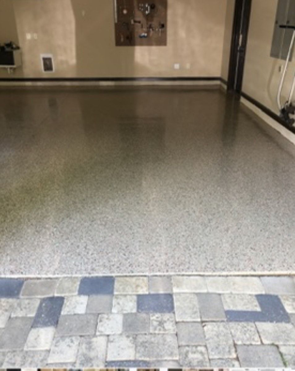 Vinyl chip flake applications.