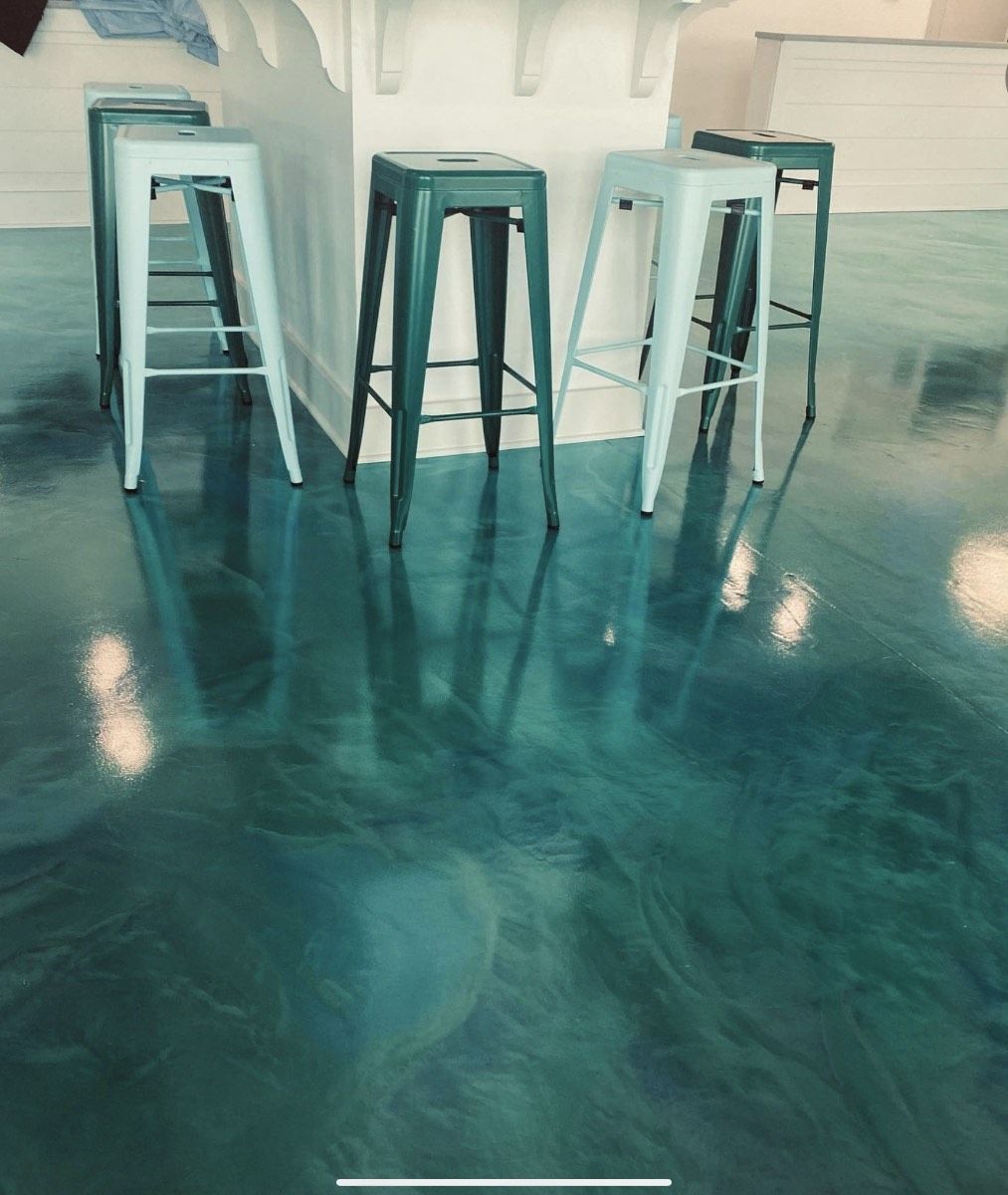Metallic Reflector Enhancer Concrete Flooring Offered  With Epoxy and Polyaspartic Urethane.